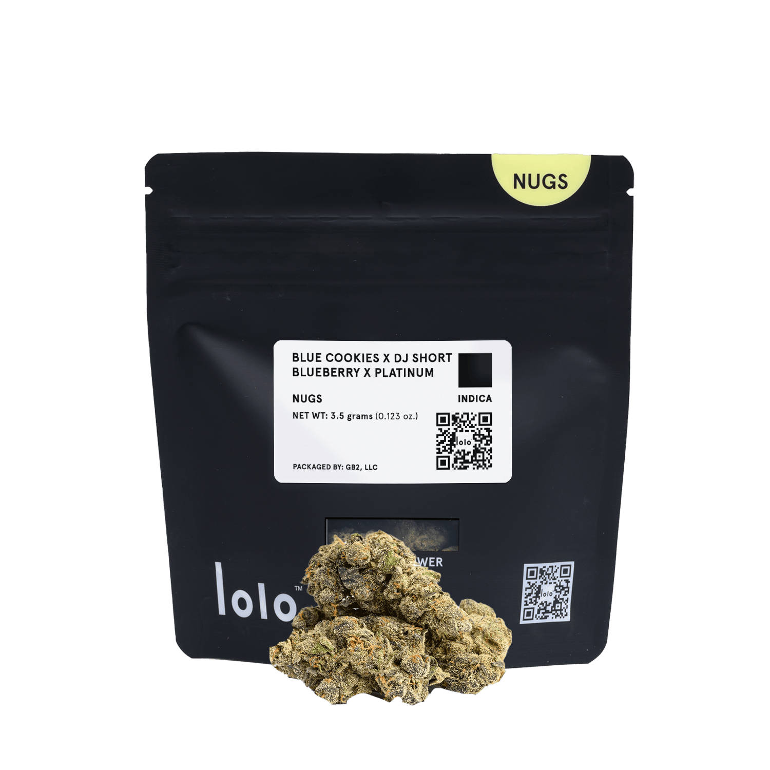 lolo - lolo | Blue Cookies + DJ Short Blueberry + Platinum | Indoor Nugs | 3.5g - 1