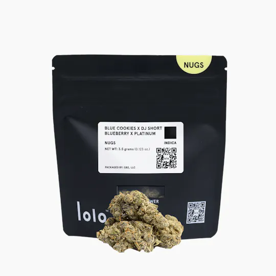 lolo - lolo | Blue Cookies + DJ Short Blueberry + Platinum | Indoor Nugs | 3.5g - 1