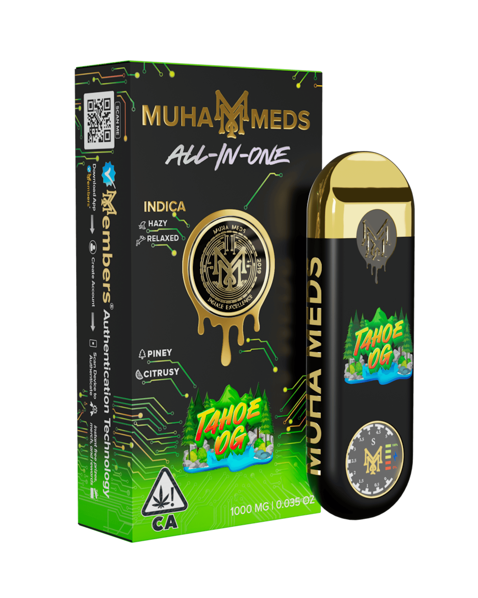 Muha Meds - Muha Meds | Tahoe OG | Disposable | 1g - 1