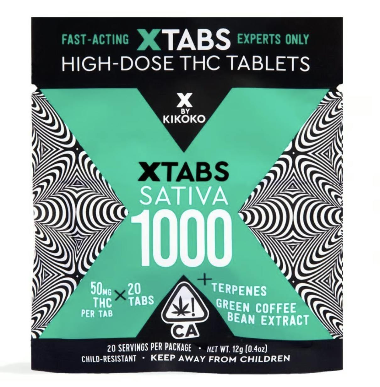 Kikoko - XTabs Sativa [20pk] (1000mg) - 1
