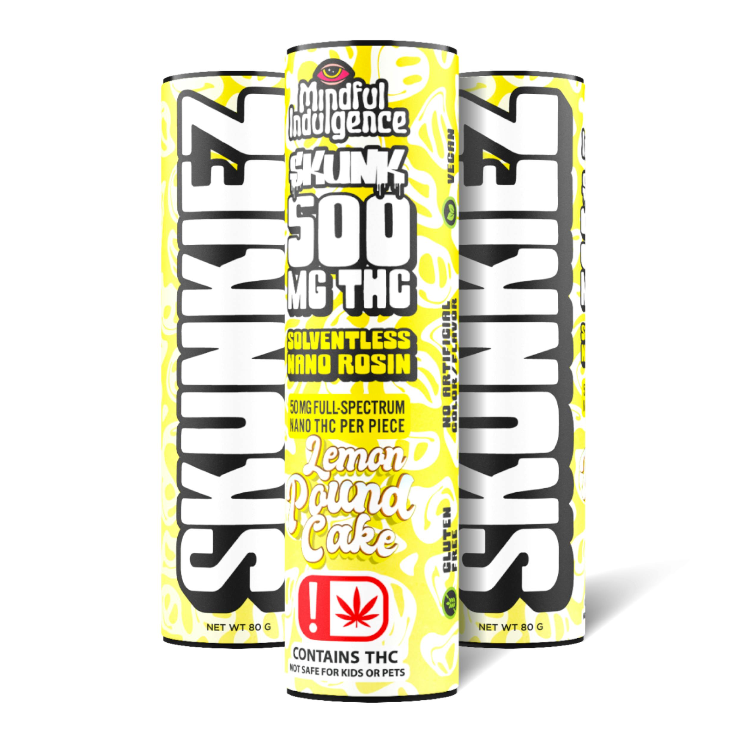 Mindful Indulgence - Mindful Indulgence | 500mg SKUNKIEZ Gummy | Lemon Pound Cake - 1