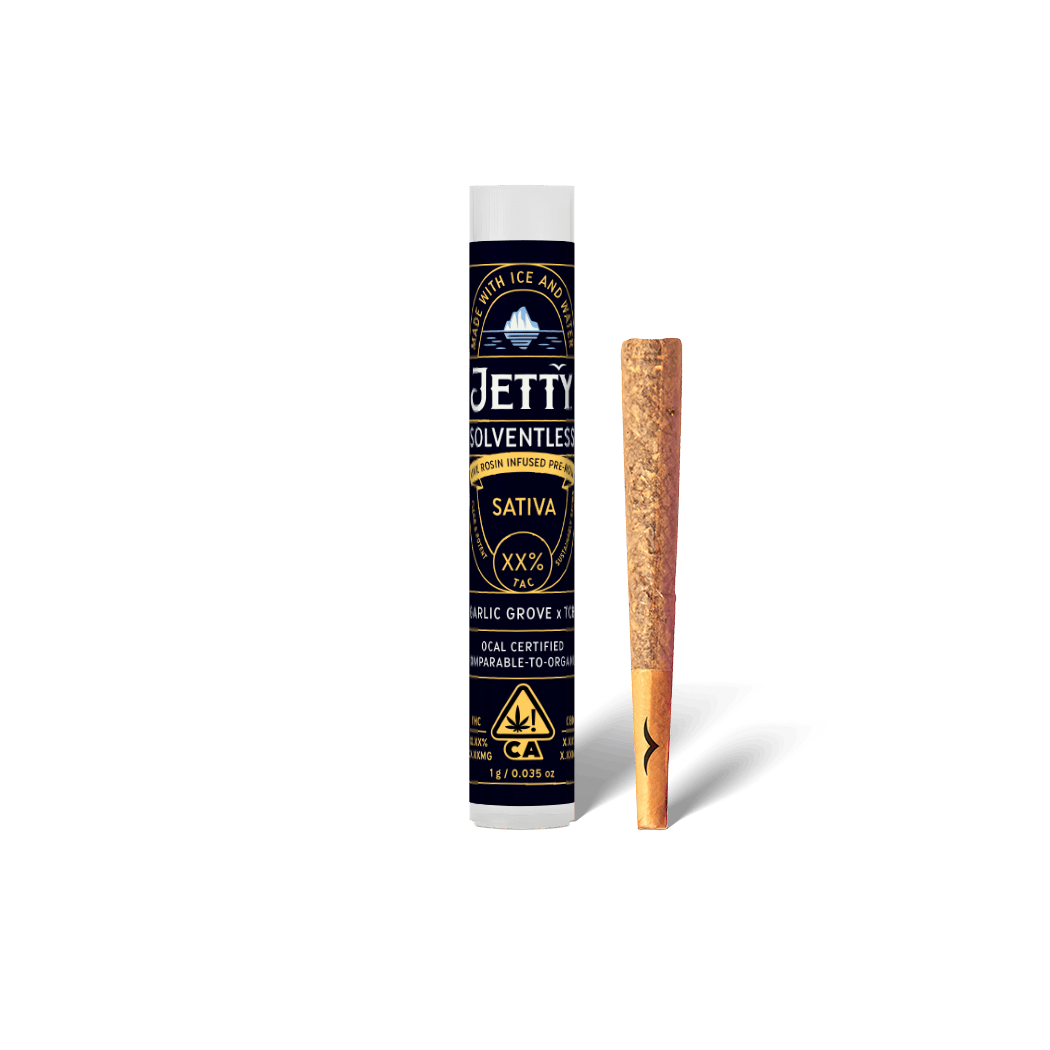 Jetty Extracts - Garlic Grove x Tangie Cookie Burger | Live Rosin Infused Joint | 1g - 1