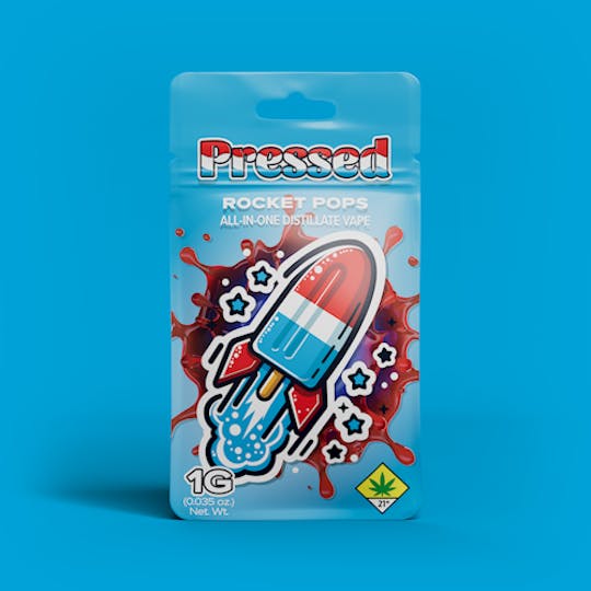 Pressed by Prismatic - Rocket Pops All-in-One Disposable Vape 1g - 1