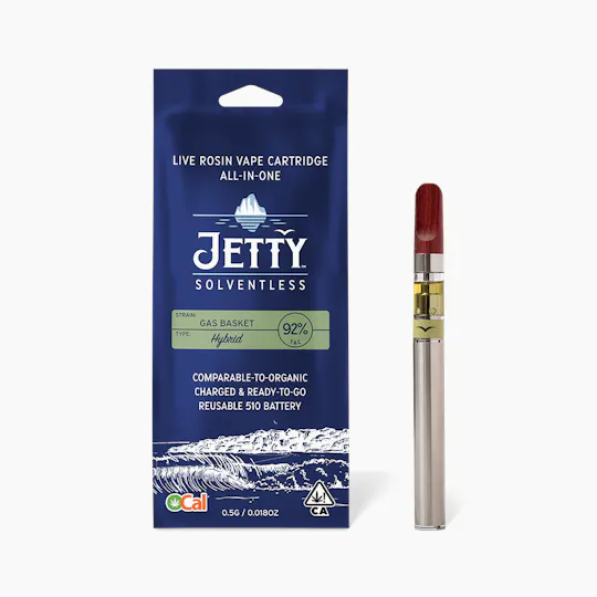 Jetty Extracts - Gas Basket | Live Rosin Disposable | 0.5g - 1