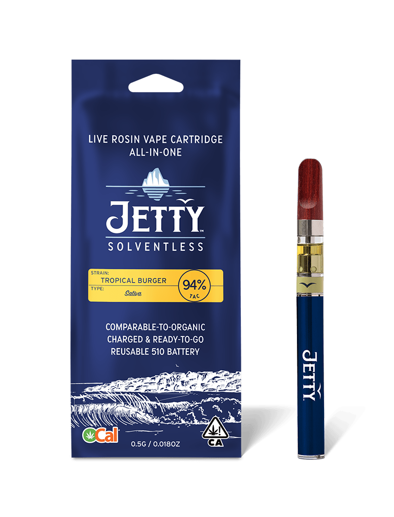 Jetty Extracts - Mini Tank | Tropical Burger | Live Rosin Disposable | 0.5g - 1
