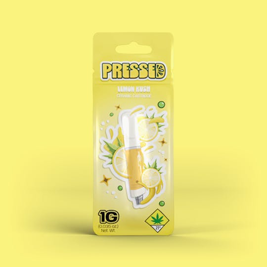 Pressed by Prismatic - Lemon Kush Distillate Vape Cart 1g - 1