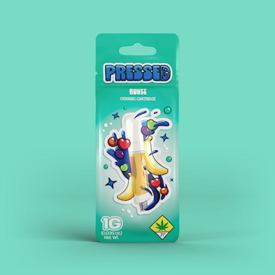 Pressed by Prismatic - Runtz Distillate Vape Cart 1g - 1