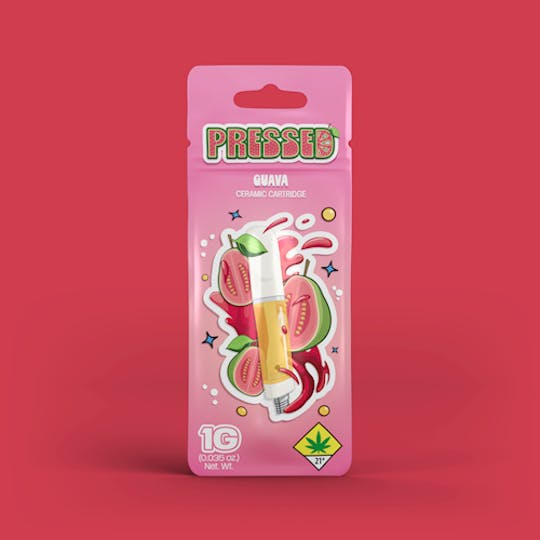 Pressed by Prismatic - Guava Distillate Vape Cart 1g - 1