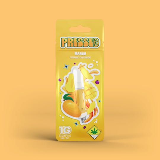 Pressed by Prismatic - Mango Distillate Vape Cart 1g - 1