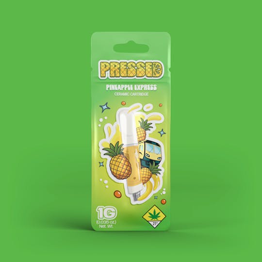 Pressed by Prismatic - Pineapple Express Distillate Vape Cart 1g - 1