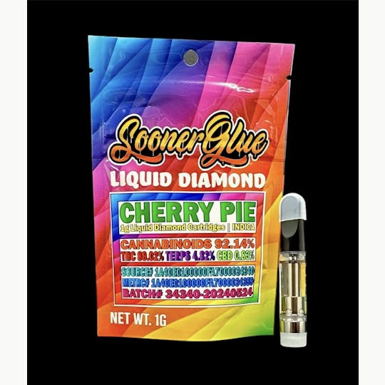 Sooner Glue - Cherry Pie - 1g Liquid Diamond Cartridge - 1