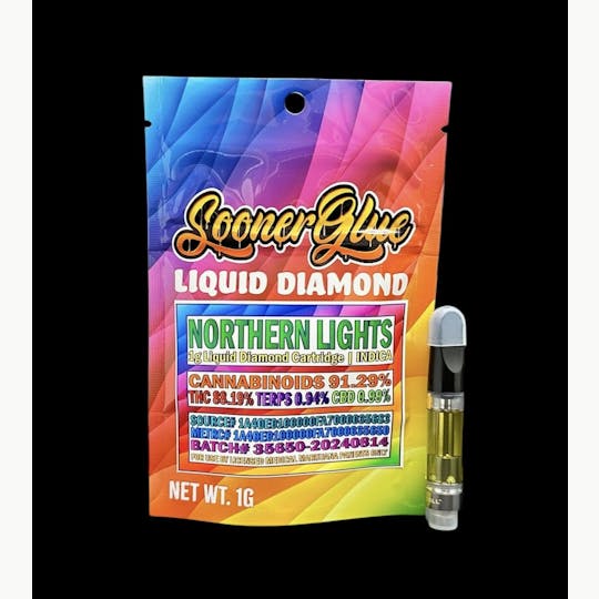 Sooner Glue - Northern Lights - 1g Liquid Diamond Cartridge - 1