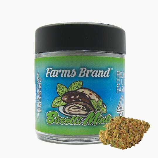 Farms Brand - Biscotti Mints 3.5g Jar - Farms Brand - 1