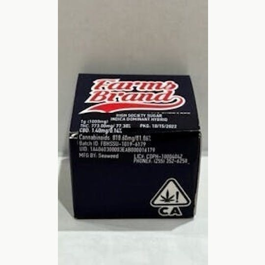 Farms Brand - High Society 1g Sugar - Farms Brand - 1