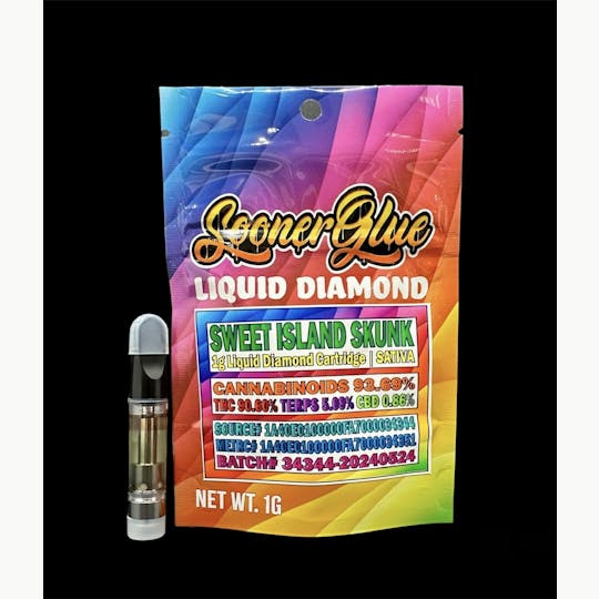 Sooner Glue - Sweet Island Skunk - 1g Liquid Diamond Cartridge - 1