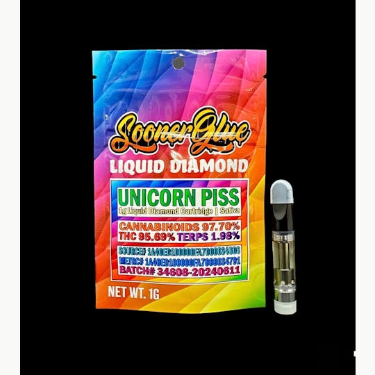 Sooner Glue - Unicorn Piss - 1g Liquid Diamond Cartridge - 1