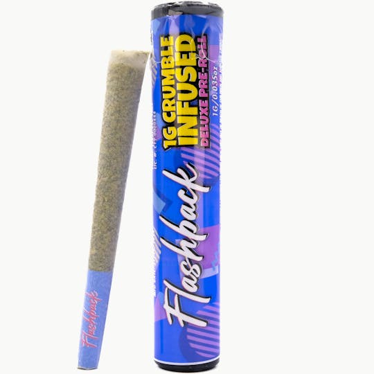 Flashback - Blueberry Mint 1g Crumble Infused Pre-Roll - Flashback - 1