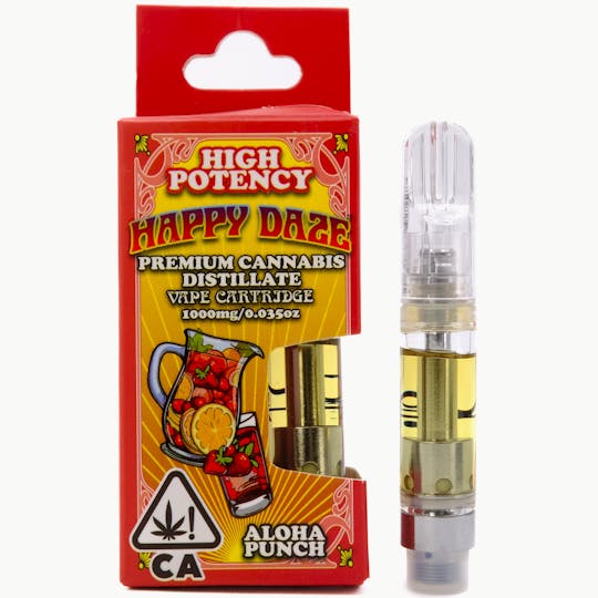 Happy Daze - Aloha Punch 1g Distillate Cart - Happy Daze - 1