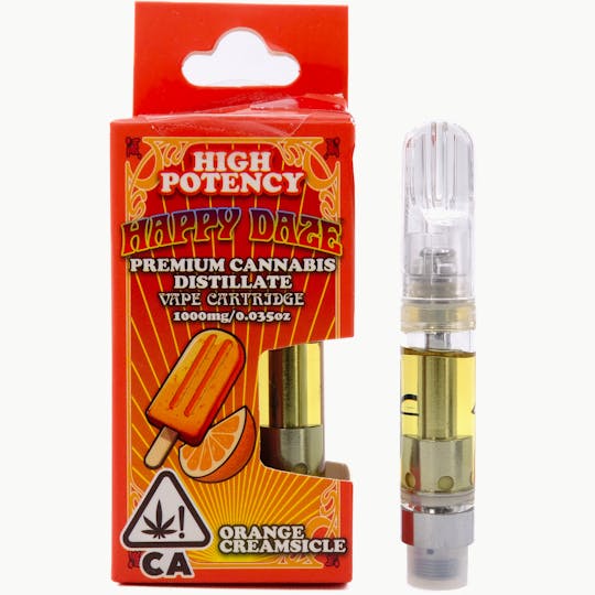 Happy Daze - Orange Creamsicle 1g Distillate Cart - Happy Daze - 1