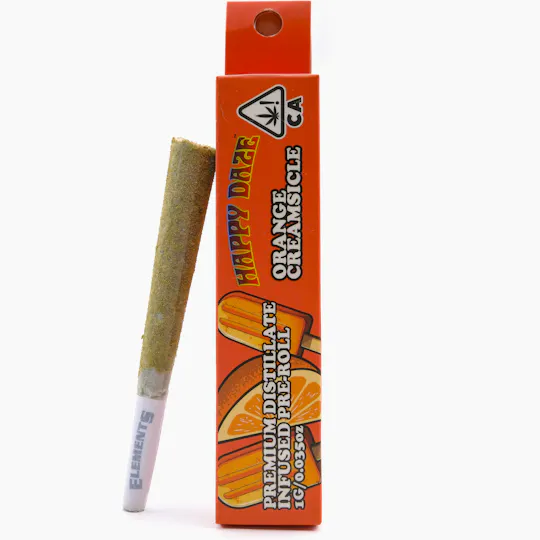Happy Daze - Orange Creamsicle 1g Infused Pre-Roll-Happy Daze - 1