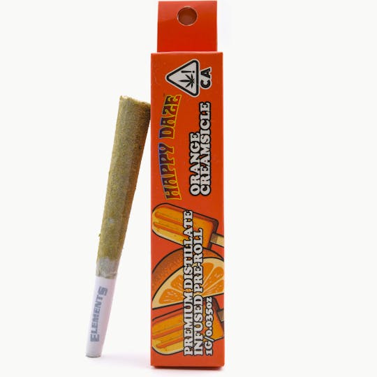 Happy Daze - Orange Creamsicle 1g Infused Pre-Roll - Happy Daze - 1