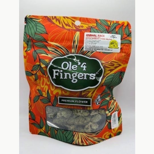 Ole'4 Fingers - Animal Face 28g Bag - Ole' 4 Fingers - 1