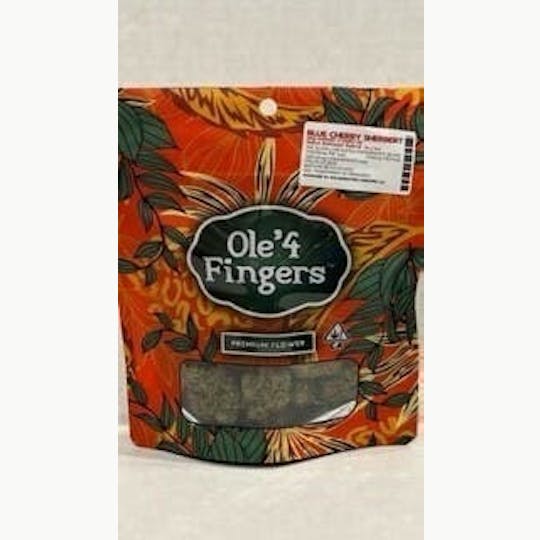 Ole'4 Fingers - Blue Cherry Sherbert 28g Bag - Ole' 4 Fingers - 1
