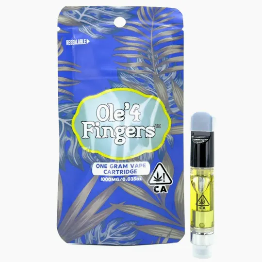 Ole'4 Fingers - Blueberry 1g Distillate Cart - Ole' 4 Fingers - 1