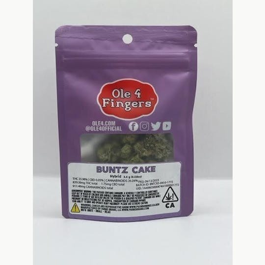 Ole'4 Fingers - Buntz Cake 3.5g Bag - Ole' 4 Fingers - 1