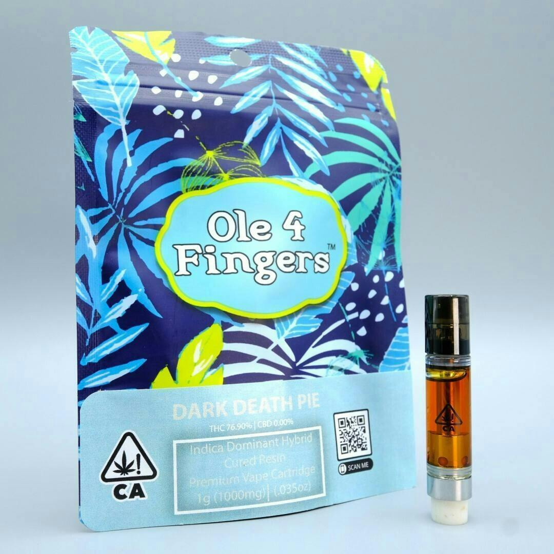Ole'4 Fingers - Dark Death Pie 1g Distillate Cart - Ole' 4 Fingers - 1
