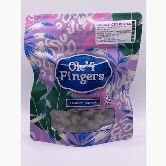 Ole'4 Fingers - Double Iced Durian 28g Bag - Ole' 4 Fingers - 1