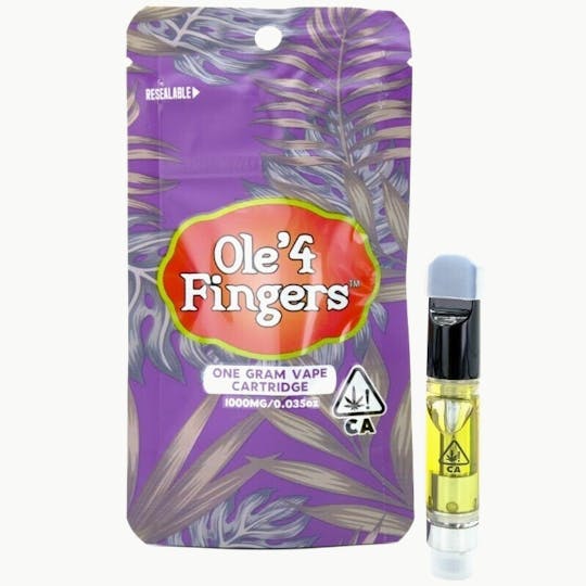 Ole'4 Fingers - GMO 1g Distillate Cart - Ole' 4 Fingers - 1