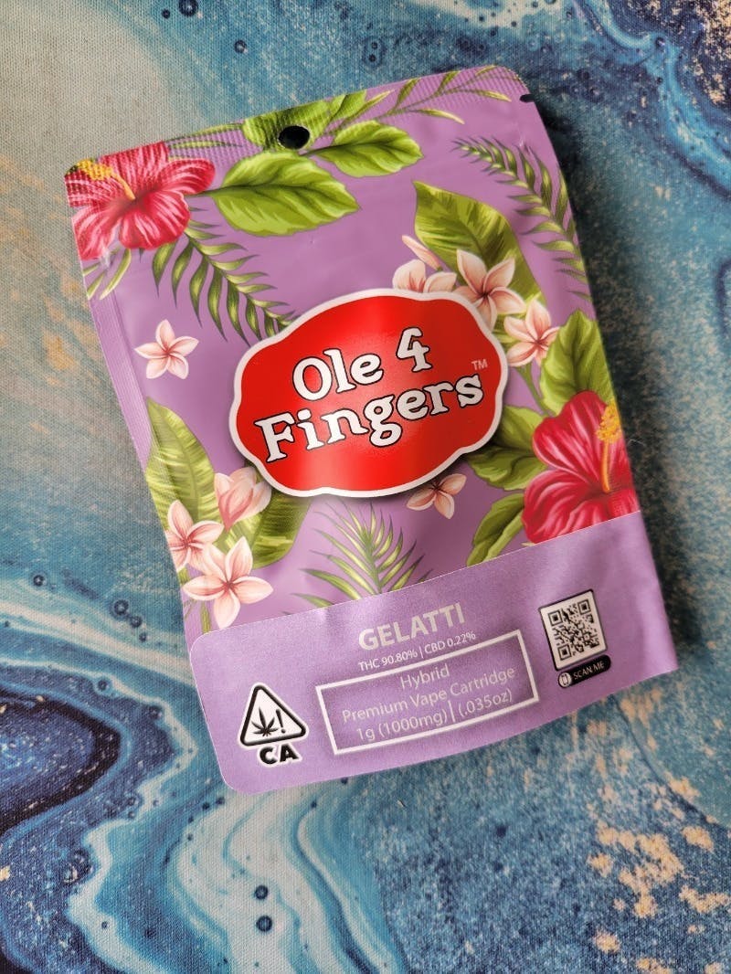Ole'4 Fingers - Gelatti 1g Distillate Cart - Ole' 4 Fingers - 1