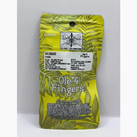 Ole'4 Fingers - Gelonade 1g Distillate Cart - Ole' 4 Fingers - 1