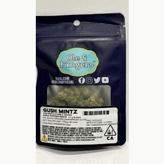 Ole'4 Fingers - Gush Mintz 3.5g bag - Ole' 4 Fingers - 1