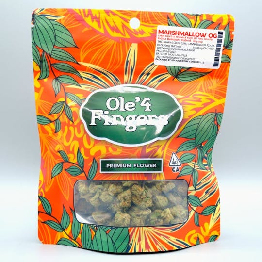 Ole'4 Fingers - Marshmallow OG 28g Bag - Ole' 4 Fingers - 1