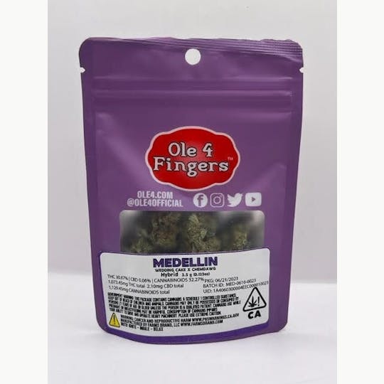 Ole'4 Fingers - Medellin 3.5g Bag - Ole' 4 Fingers - 1