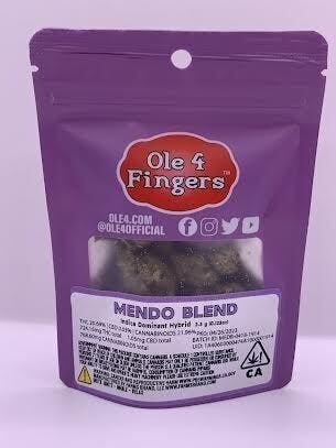 Ole'4 Fingers - Mendo Blend 3.5g Bag - Ole' 4 Fingers - 1