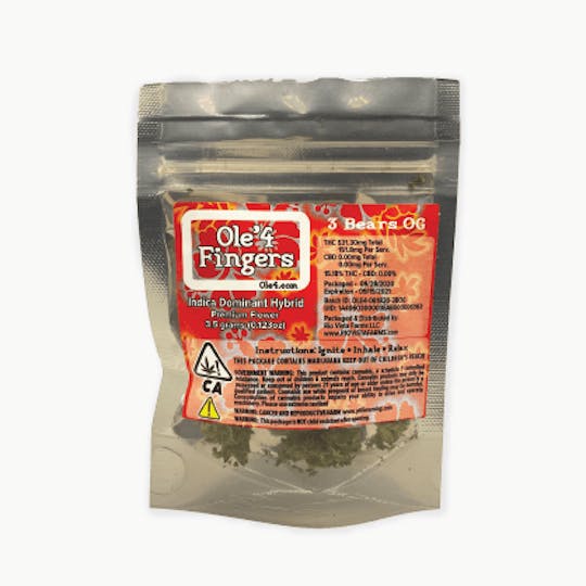 Ole'4 Fingers - Ole 4 Fingers 3 Bears OG 3.5g Bag - 1