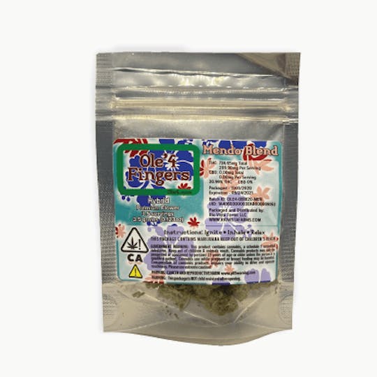 Ole'4 Fingers - Ole 4 Fingers Mendo Blend 3.5g Bag - 1