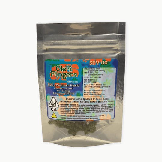 Ole'4 Fingers - Ole 4 Fingers SFV OG 3.5g Bag - 1