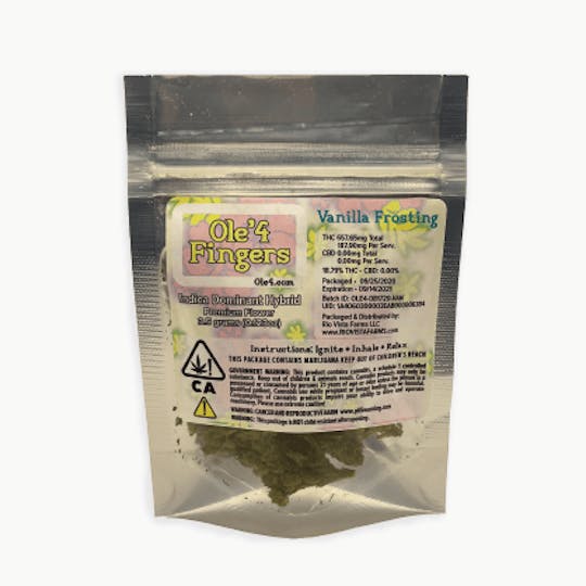 Ole'4 Fingers - Ole 4 Fingers Vanilla Frosting 3.5g Bag - 1