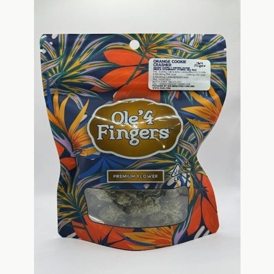 Ole'4 Fingers - Orange Cookie Crasher 28g Bag - Ole' 4 Fingers - 1