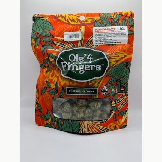 Ole'4 Fingers - Pomegranate 28g Bag - Ole' 4 Fingers - 1