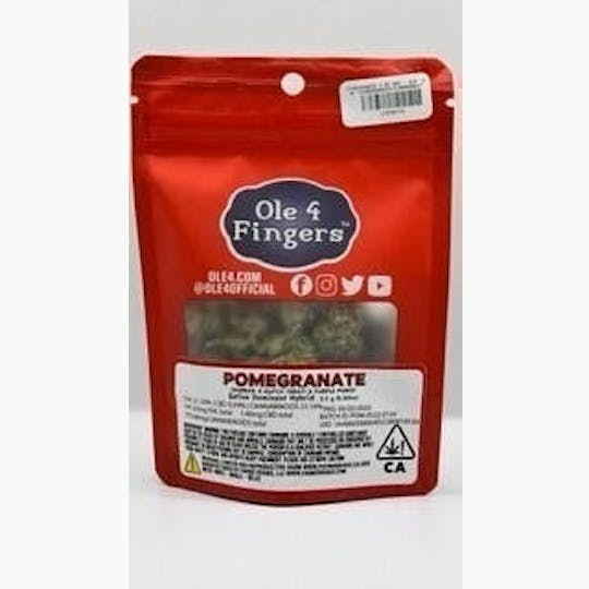 Ole'4 Fingers - Pomegranate 3.5g Bag - Ole' 4 Fingers - 1