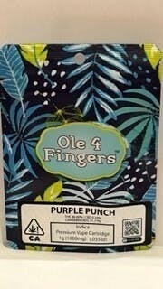 Ole'4 Fingers - Purple Punch 1g Distillate Cart - Ole' 4 Fingers - 1