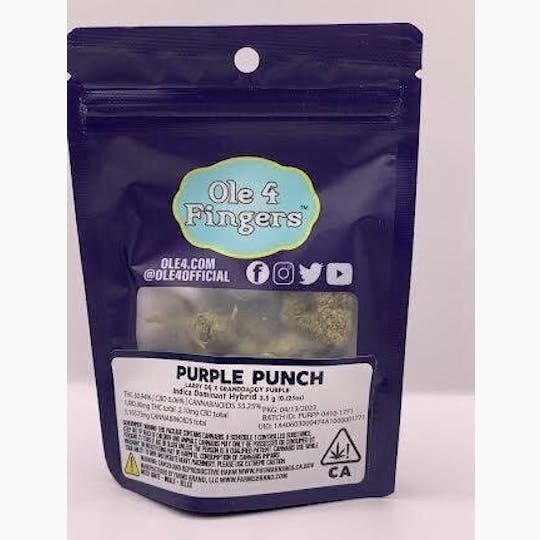 Ole'4 Fingers - Purple Punch 3.5g Bag - Ole 4' Fingers - 1