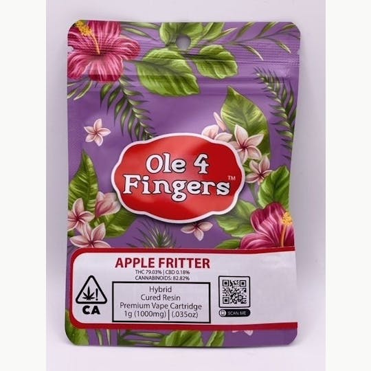 Ole'4 Fingers - Apple Fritter 1g Cart - Ole' 4 Fingers - 1