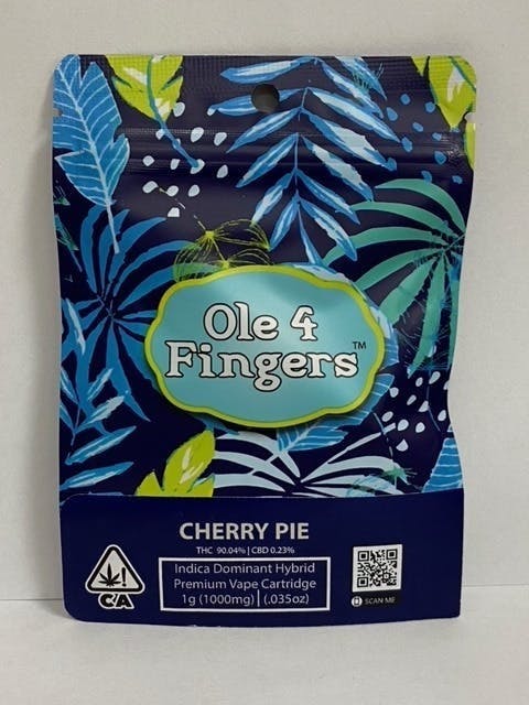 Ole'4 Fingers - Cherry Pie 1g Distillate Cart - Ole' 4 Fingers - 1