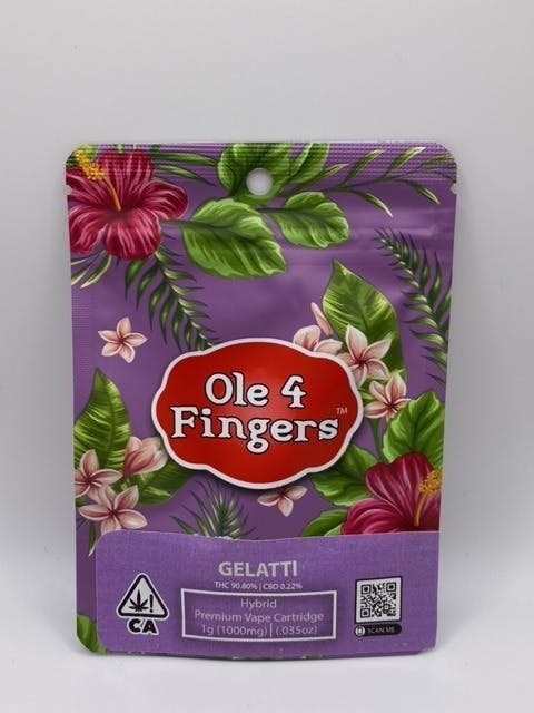 Ole'4 Fingers - Gelatti Cart 1g - Ole' 4 Fingers - 1
